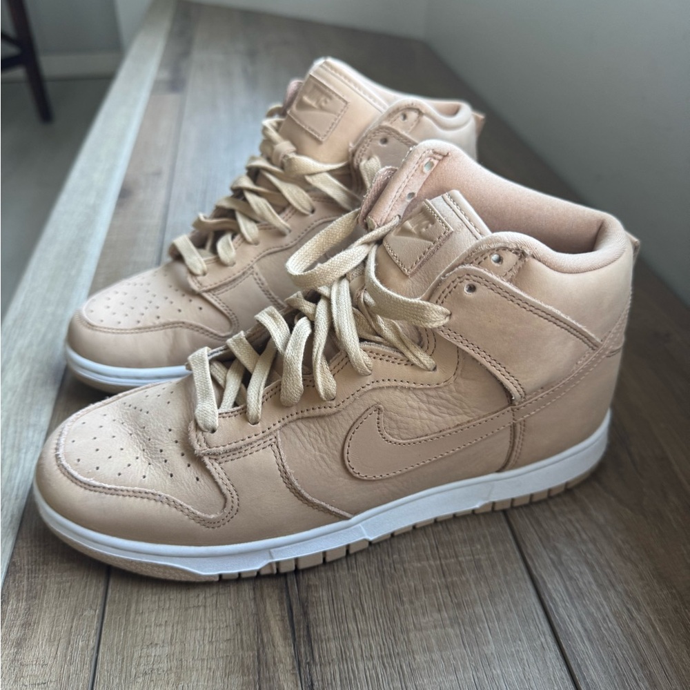 Nike Women's Sneakers in Tan and White